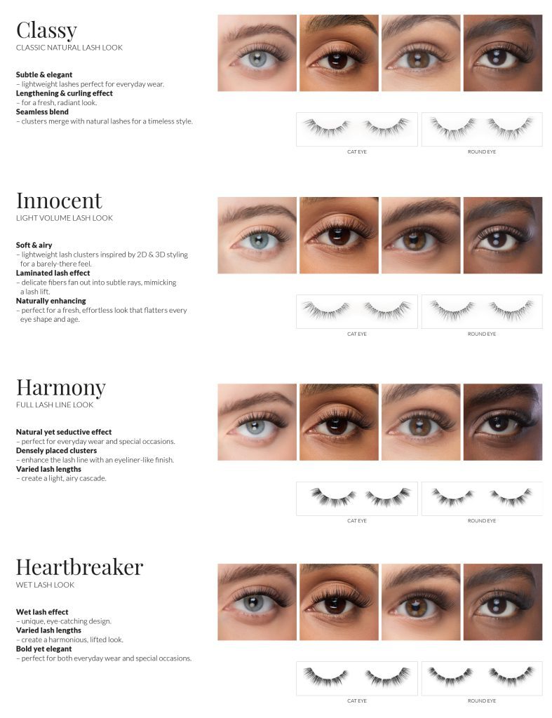 Falske øyevipper uten lim nanolash